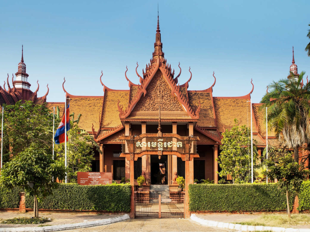 Музей  в городе Пномпень, Камбоджа 