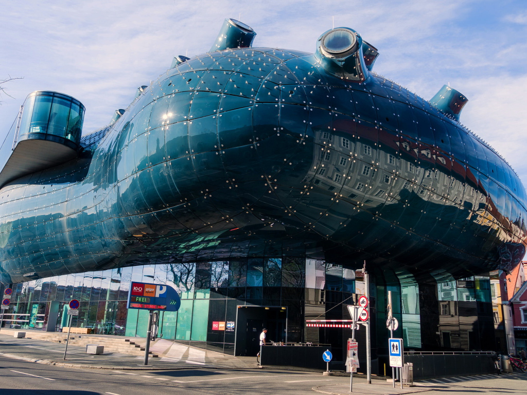 Музей современного искусства Граца, Кунстхаус. Австрия 