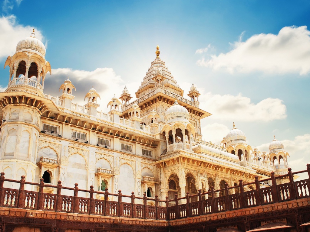 Мавзолей Jaswant Thada, город Джодхпур, Индия 