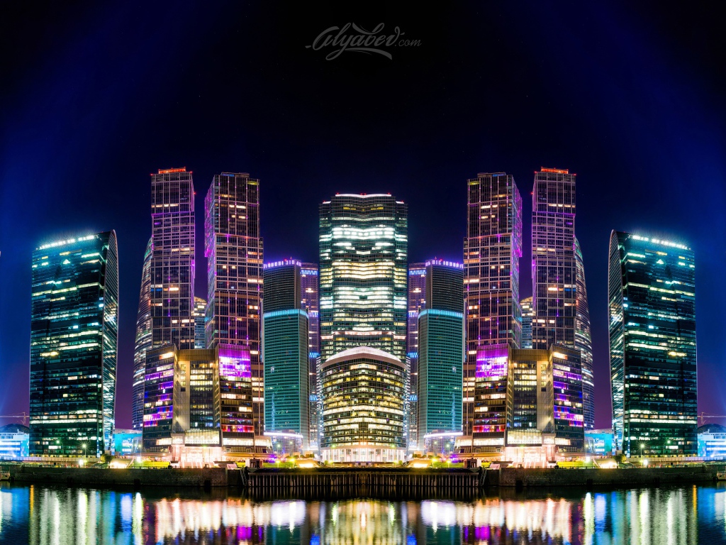 Ночная Москва, Россия 