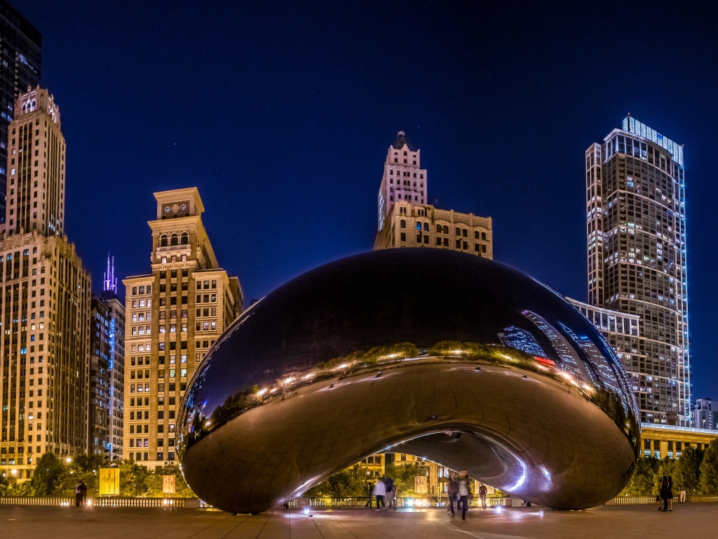 Миллениум парк, Spaceship Earth, Чикаго. США 