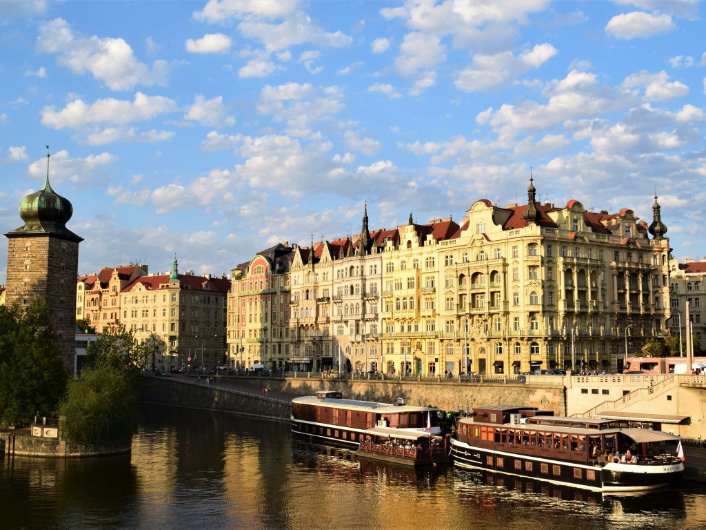 Старинная архитектура города Прага. Чехия