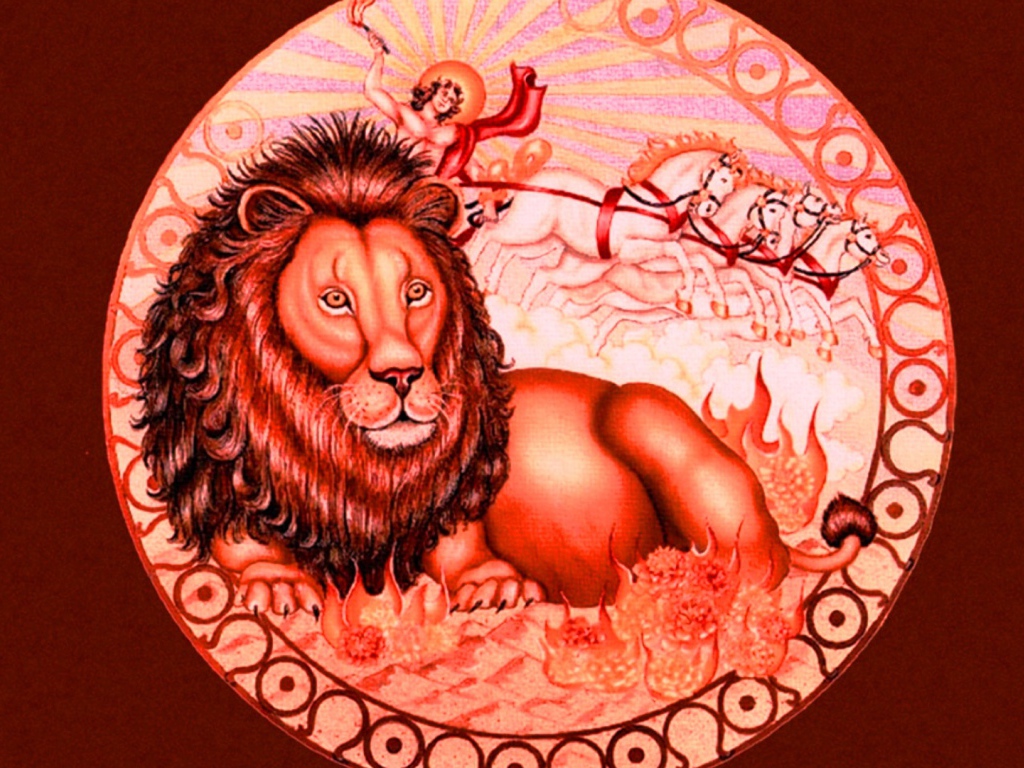 Знак зодиака Лев рисунок 