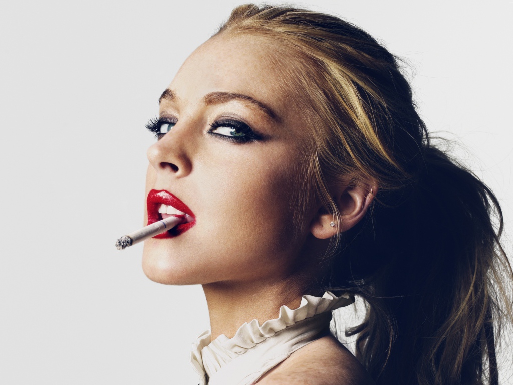 Горячая девушка, актриса Линдси Лохан