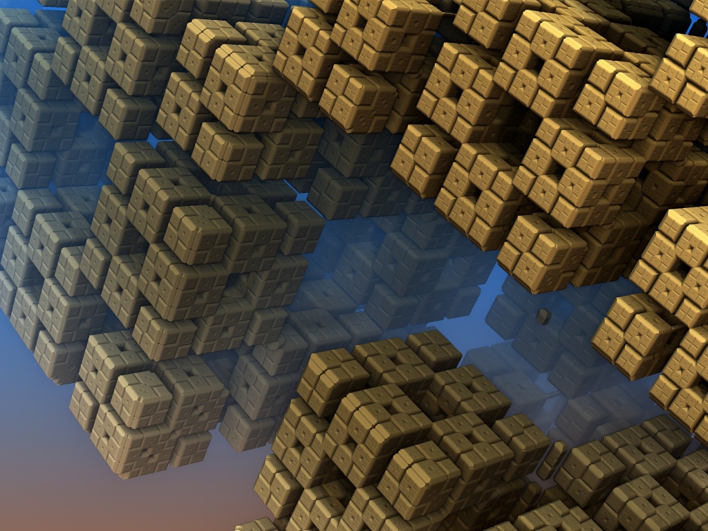 Кубы в невесомости 3д графика