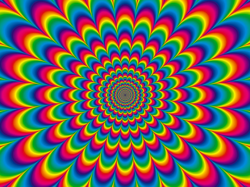 Разноцветный рисунок оптическая иллюзия