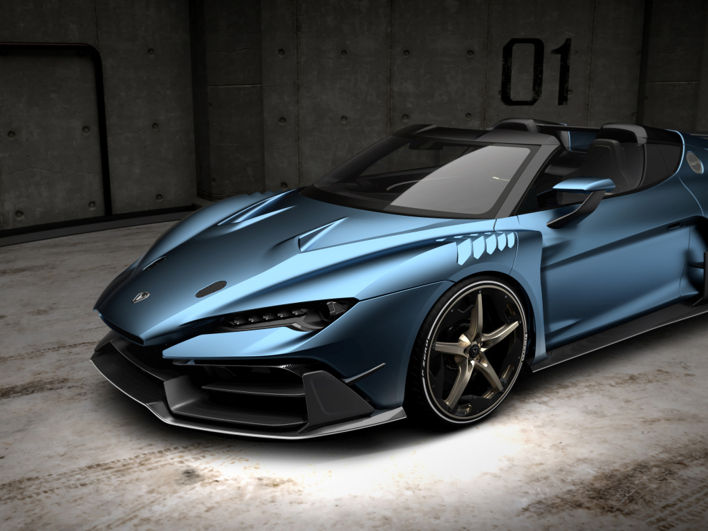 Красивый дорогой автомобиль Italdesign Zerouno 2018