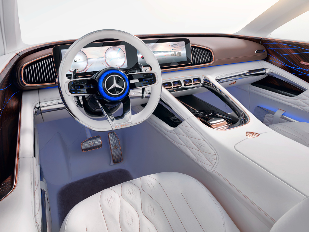 Кожаный салон автомобиля Mercedes Maybach Ultimate Luxury, 2018