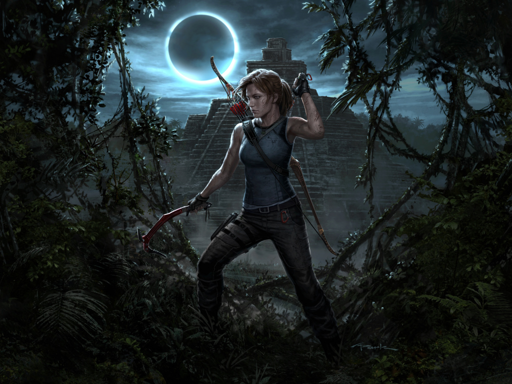 Лара Крофт персонаж компьютерной игры Shadow Of The Tomb Raider, 2018