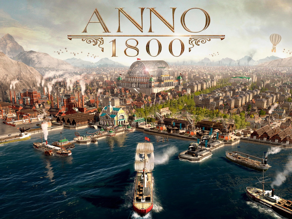 Постер новой компьютерной игры Anno 1800, 2019