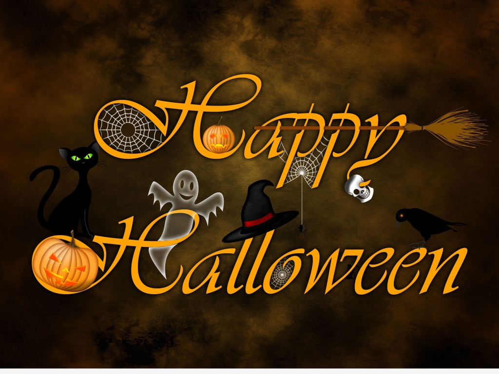 Надпись Счастливого Хэллоуина