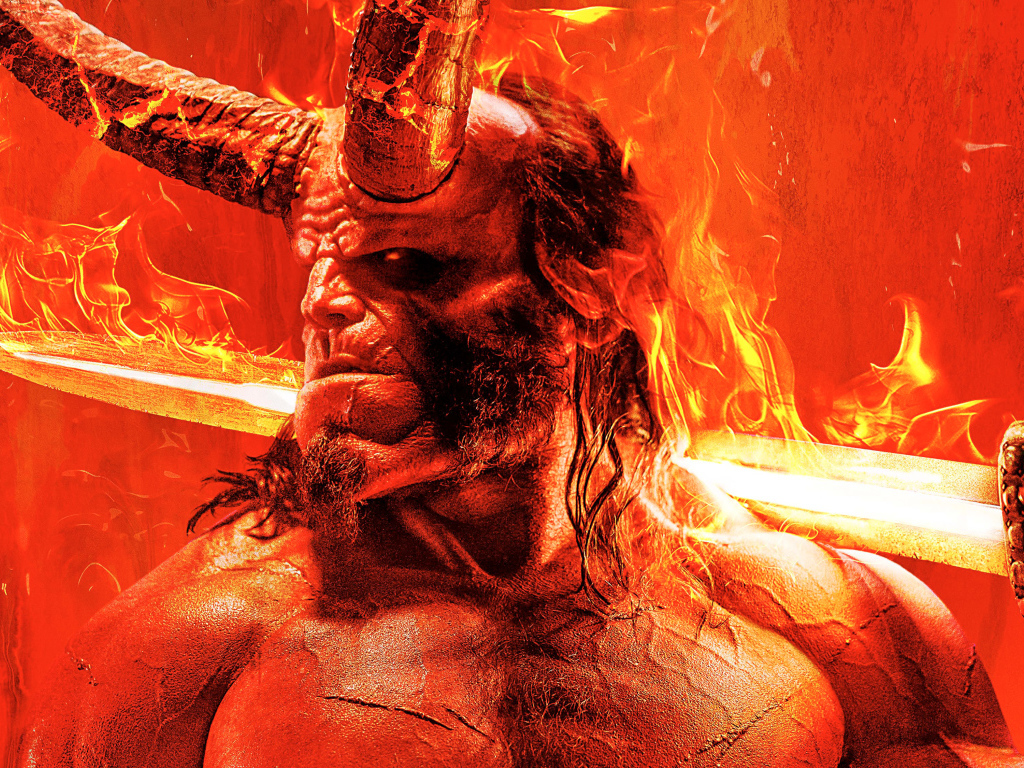 Poster of the new film Hellboy 2. The Revival of the Bloody Queen, 2019