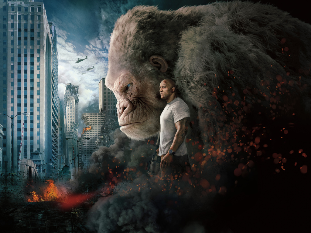 Персонажи фильма Рэмпейдж, 2018