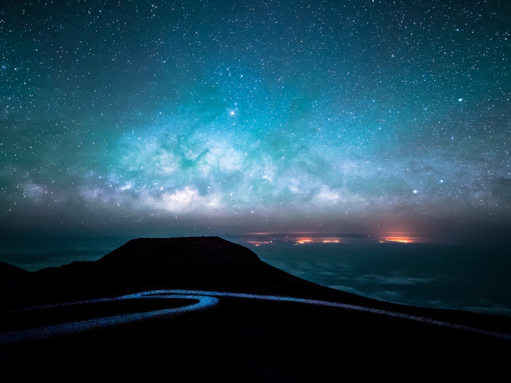 Красивое ночное звездное небо