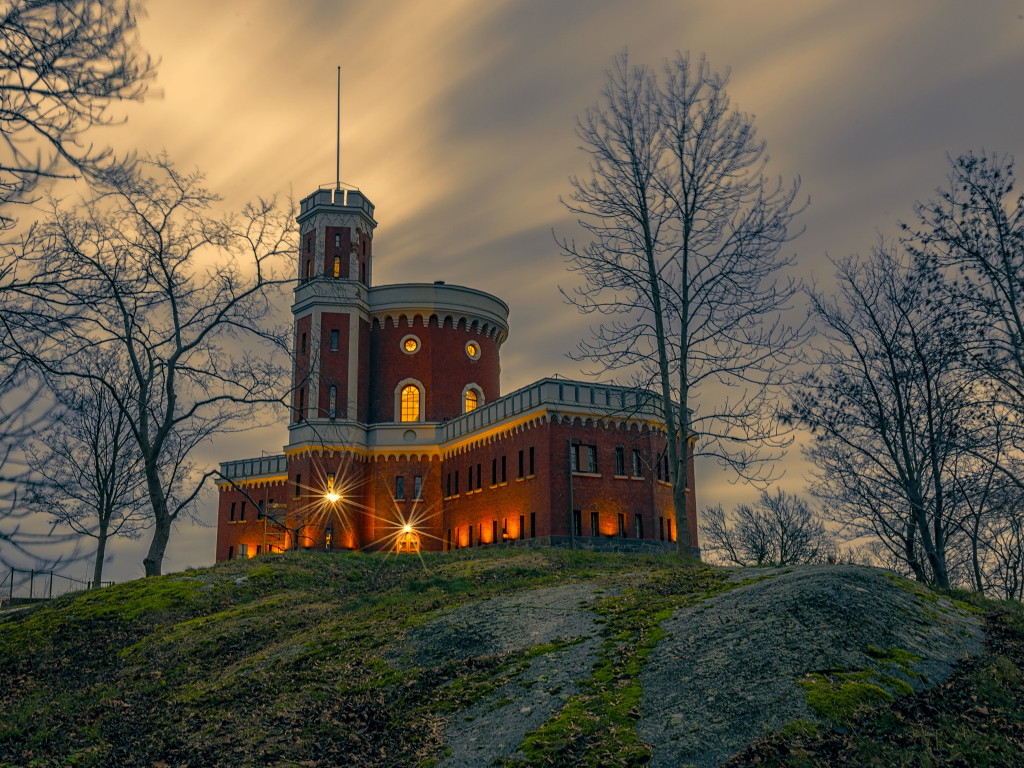 Крепость Кастеллет на холме, Стокгольм. Швеция