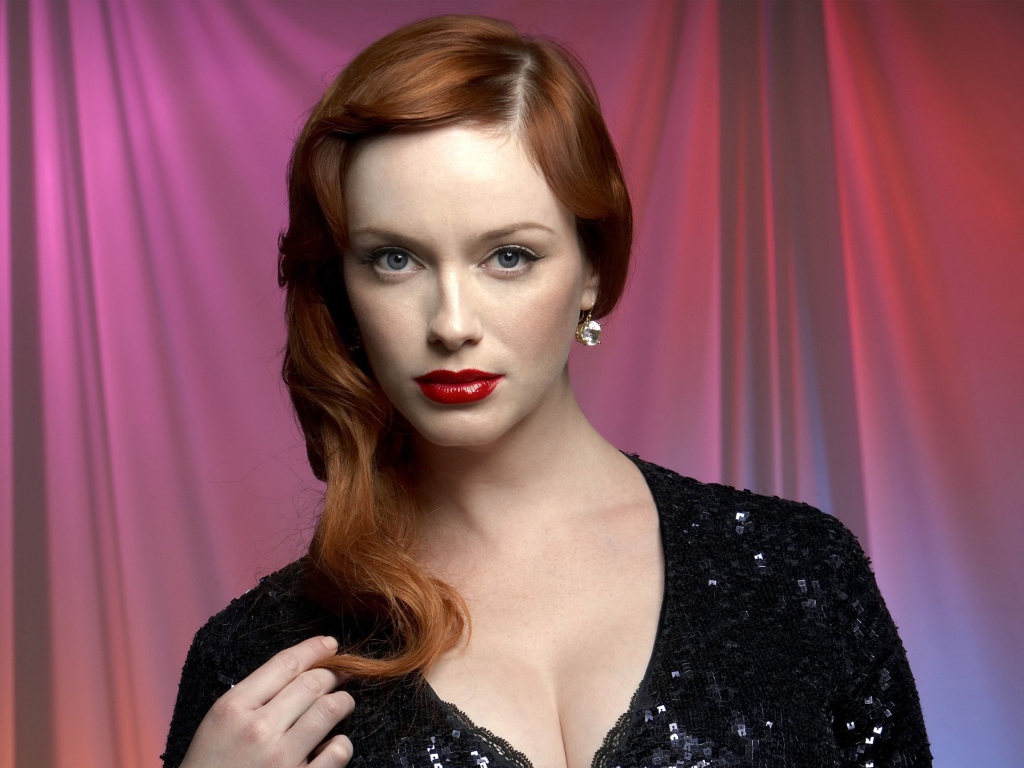 Американская рыжеволосая актриса Кристина Хендрикс