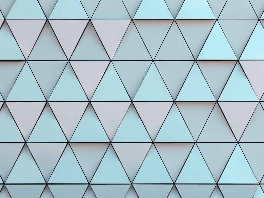 Разноцветные треугольники с черными линиями 3д графика