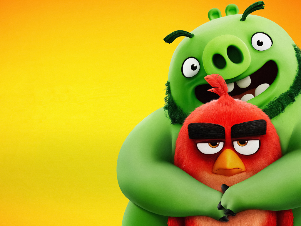 Леонард и Red  персонажи мультфильма Angry Birds 2 в кино