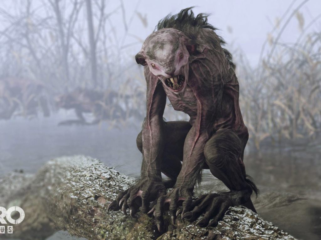 Монстр из компьютерной игры Metro Exodus, 2019 года