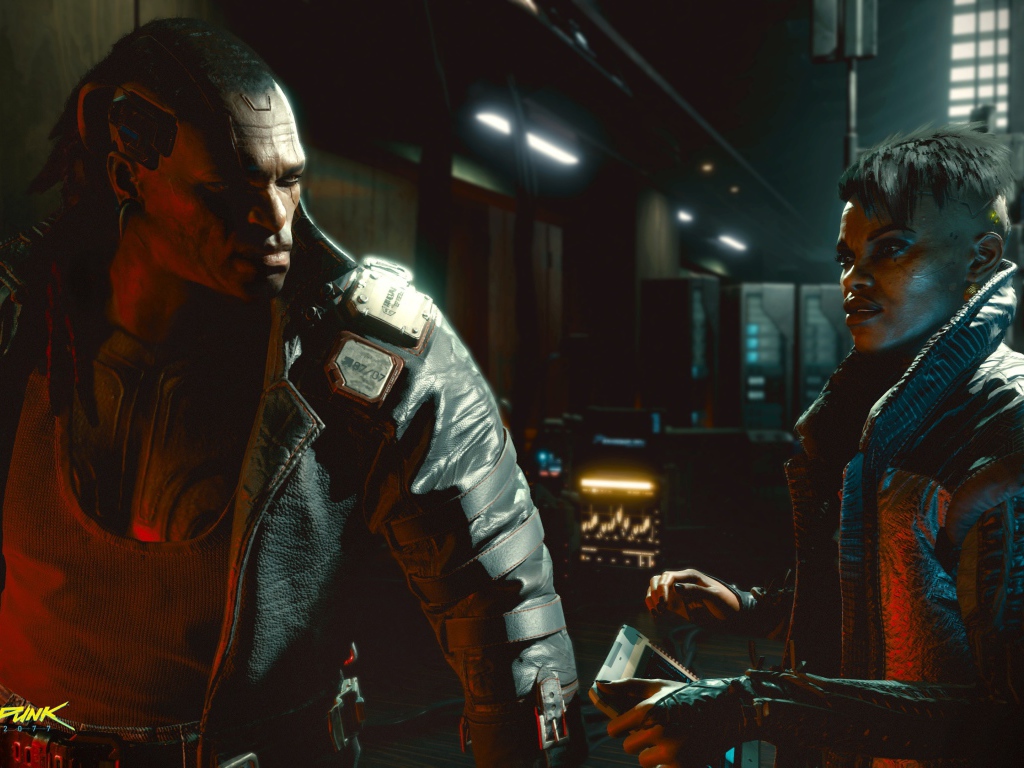 Скриншот новой компьютерной игры Cyberpunk 2077