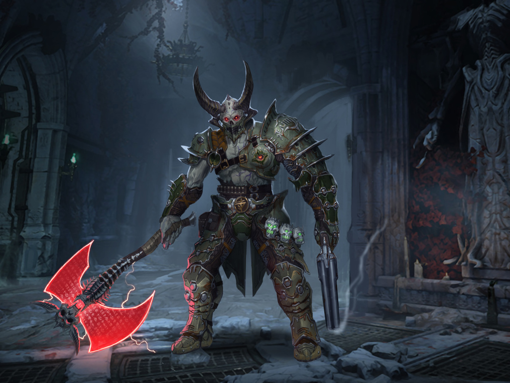 Персонаж компьютерной игры Doom Eternal, 2019
