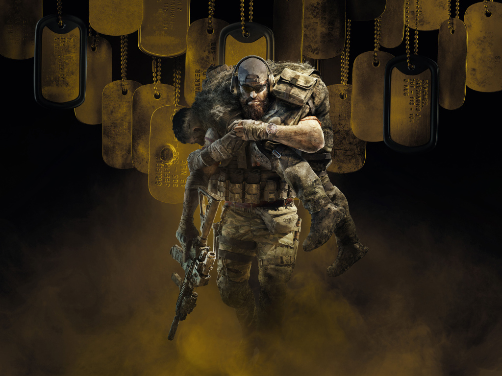 Tom Clancy’s Ghost Recon Breakpoint computer game poster, 2019