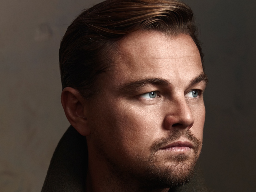 Красивый мужчина, актер Леонардо Ди Каприо лицо крупным планом