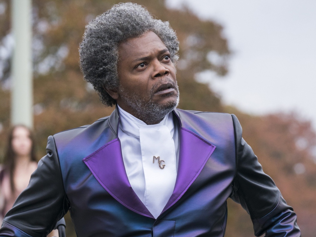 Актер Сэмюэл Лерой Джексон в фильме Стекло, 2019