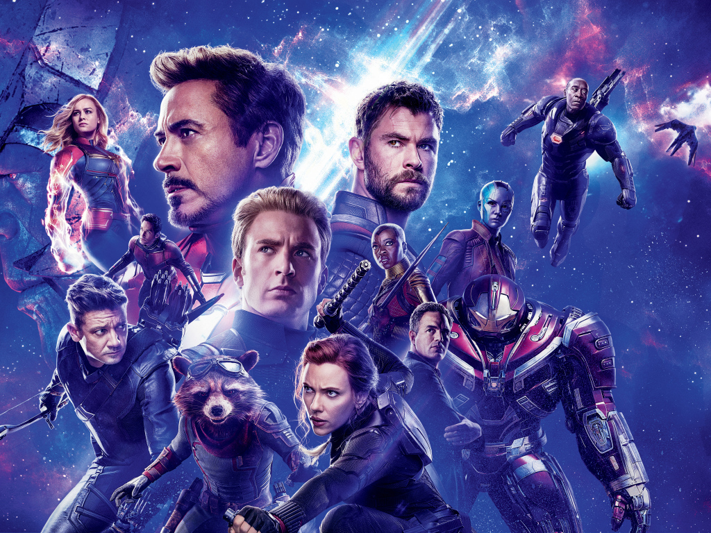 Постер с главными героями фильма  Мстители: Финал, 2019 