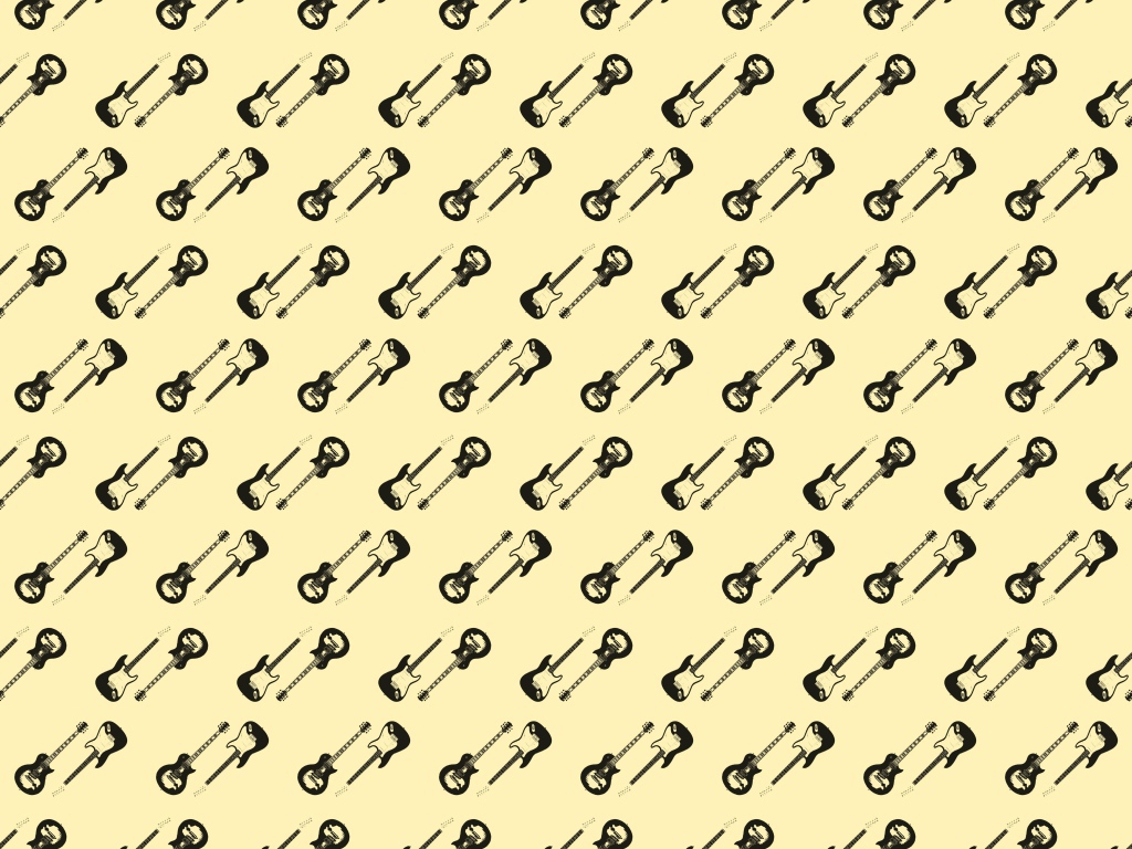 Много электрический гитар на бежевом фоне