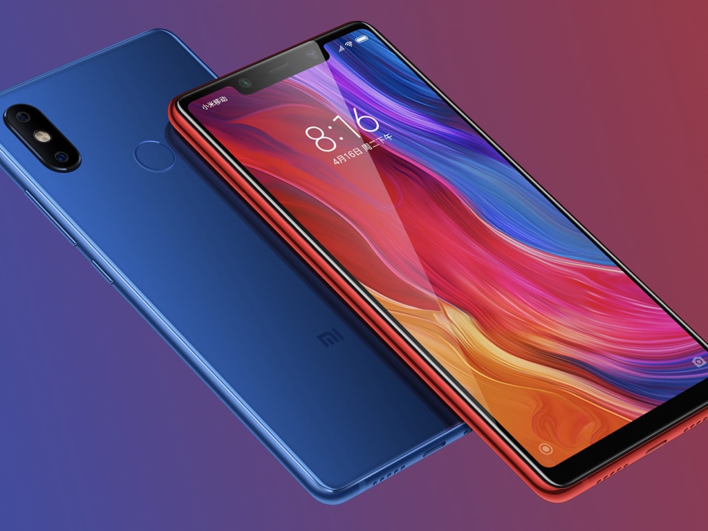 Красивый тонкий смартфон Xiaomi Mi 8