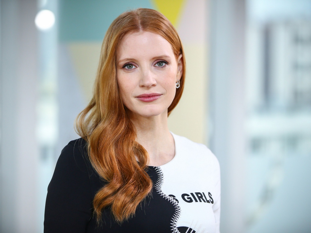 Красивая женщина, актриса Джессика Честейн 