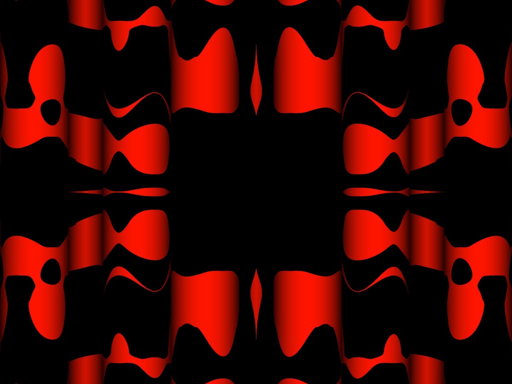 Черные и красные узоры крупным планом