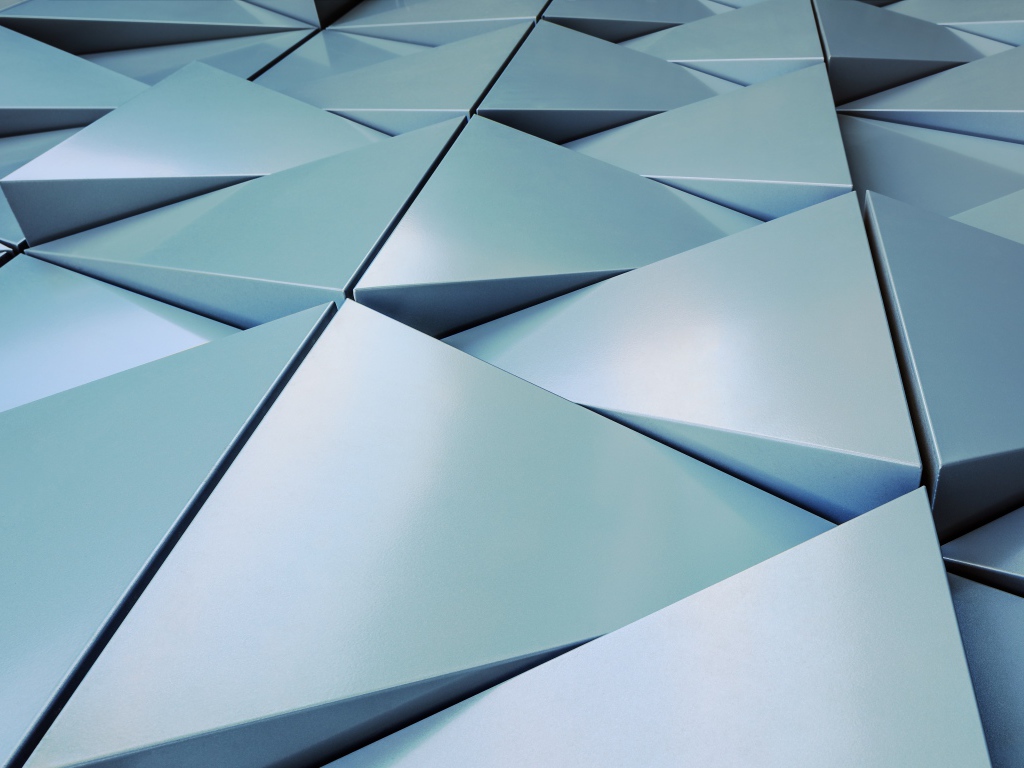 Большие серые треугольники 3д графика