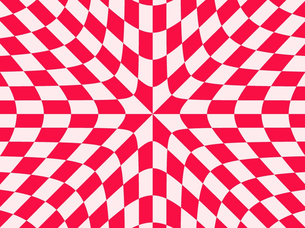 Красно - белый рисунок иллюзия 