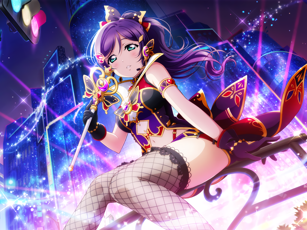 Красивая девушка аниме в открытом наряде