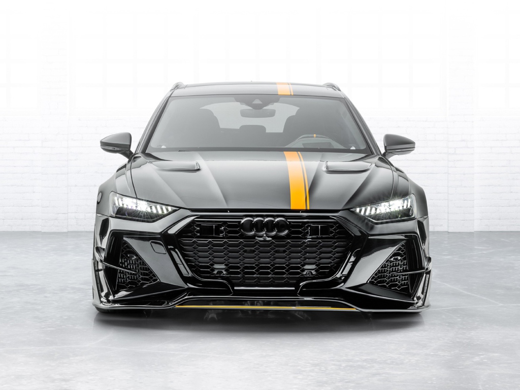 Автомобиль Mansory Audi RS 6 Avant 2020 года вид спереди 