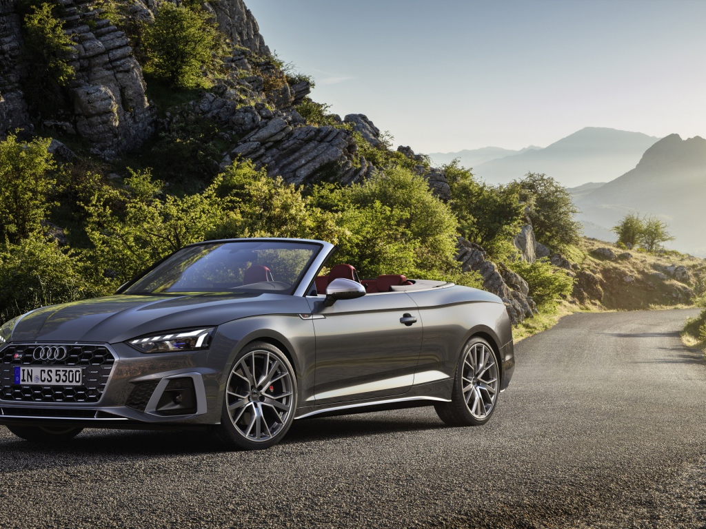 2020 Audi S5 TFSI Convertible in the Mountains