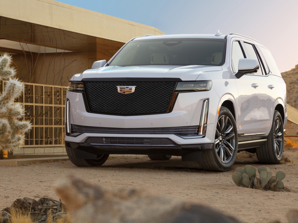 Внедорожник Cadillac Escalade Platinum, 2020 года у дома