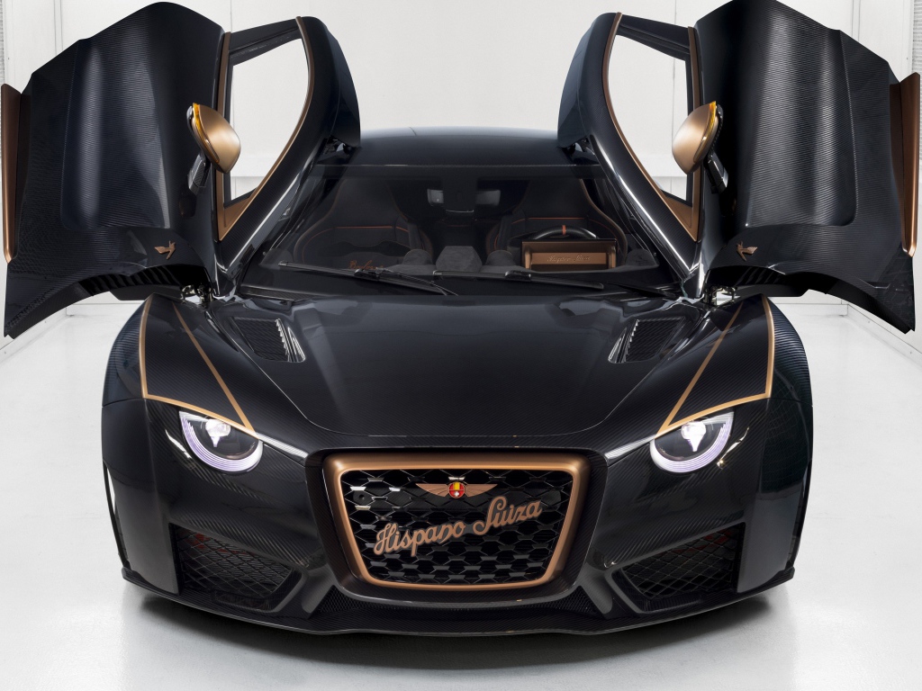 Автомобиль Hispano-Suiza Carmen Boulogne 2020 года с открытыми дверями