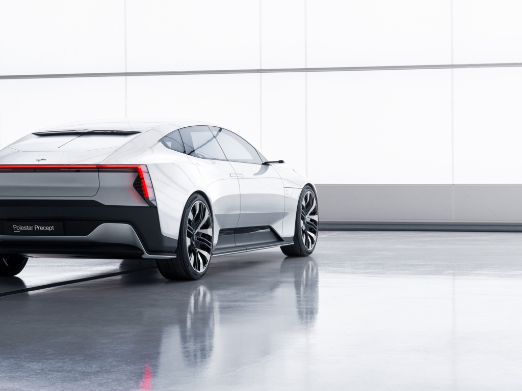 Автомобиль Polestar Precept 2020 года вид сзади