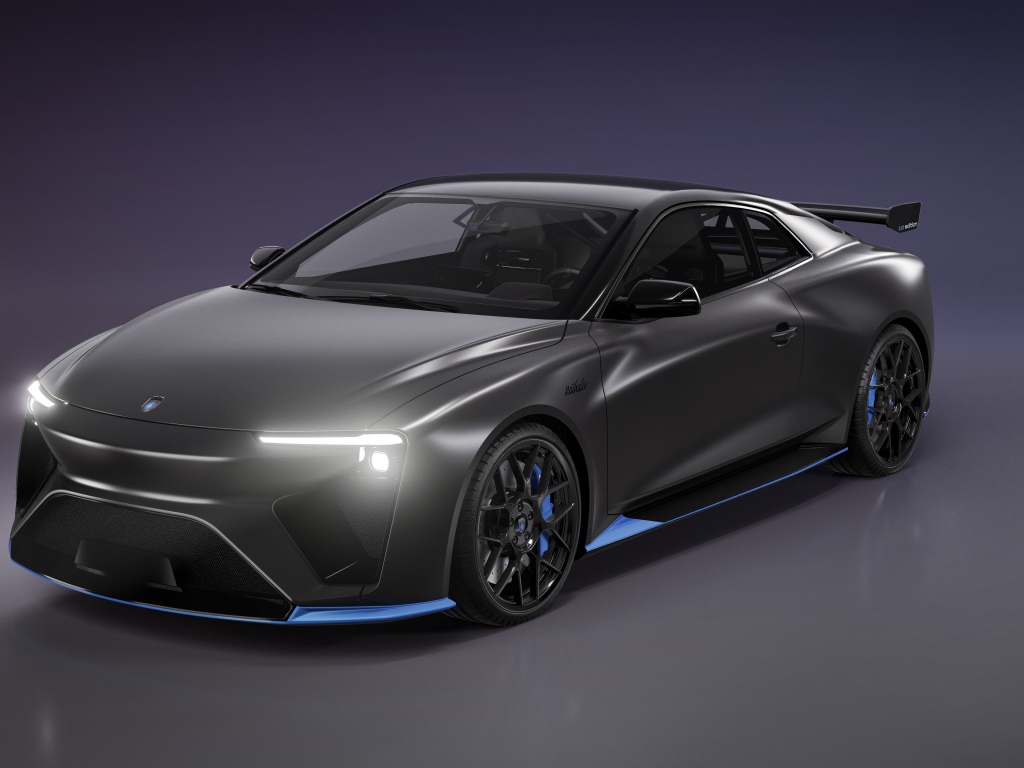 Автомобиль Gumpert RG Nathalie First Edition 2020 года на сером фоне