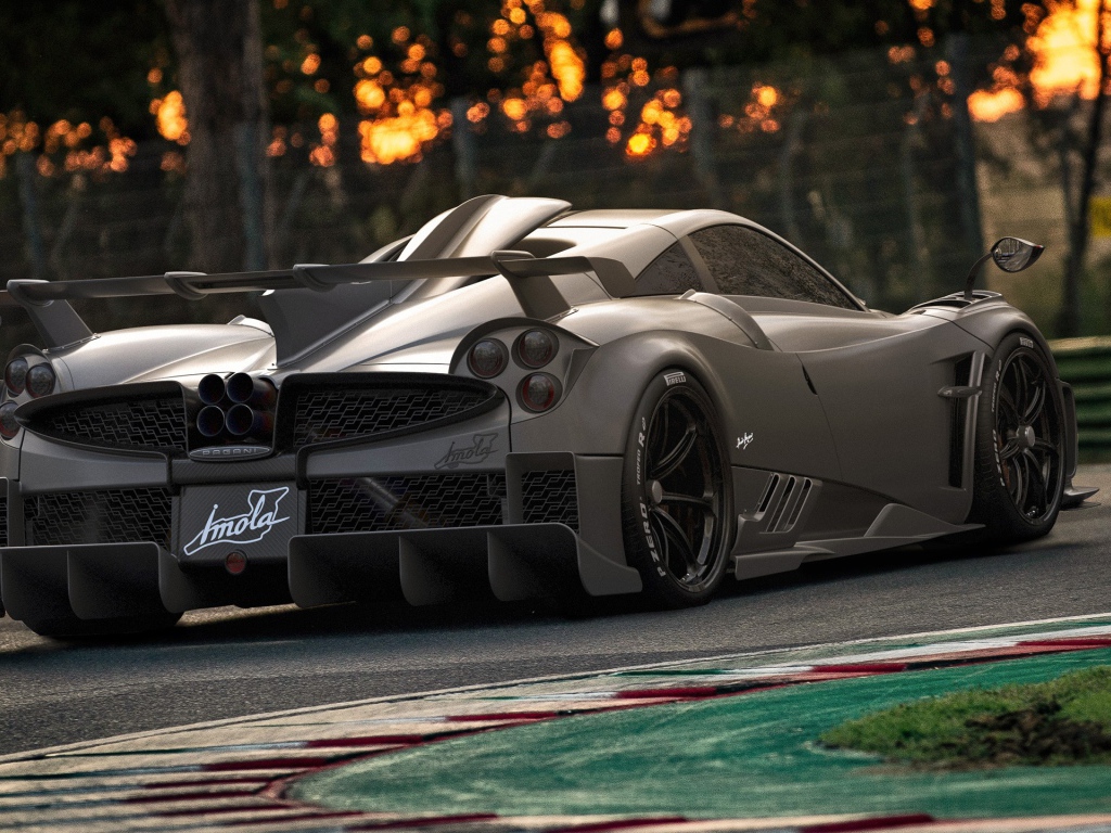 Автомобиль Pagani Imola 2020 года вид сзади
