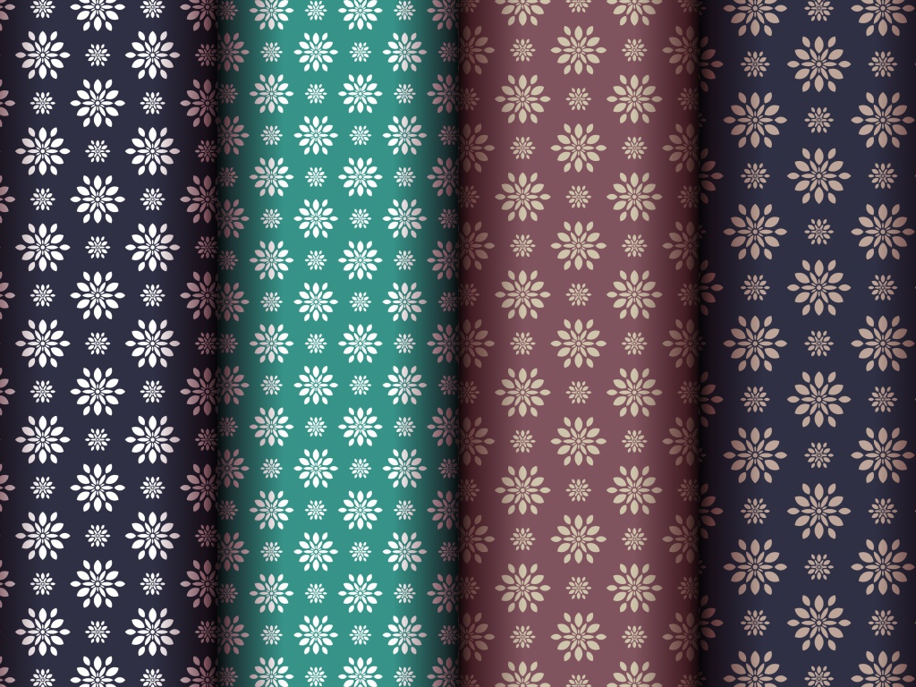 Разноцветные обои с цветами, фон 