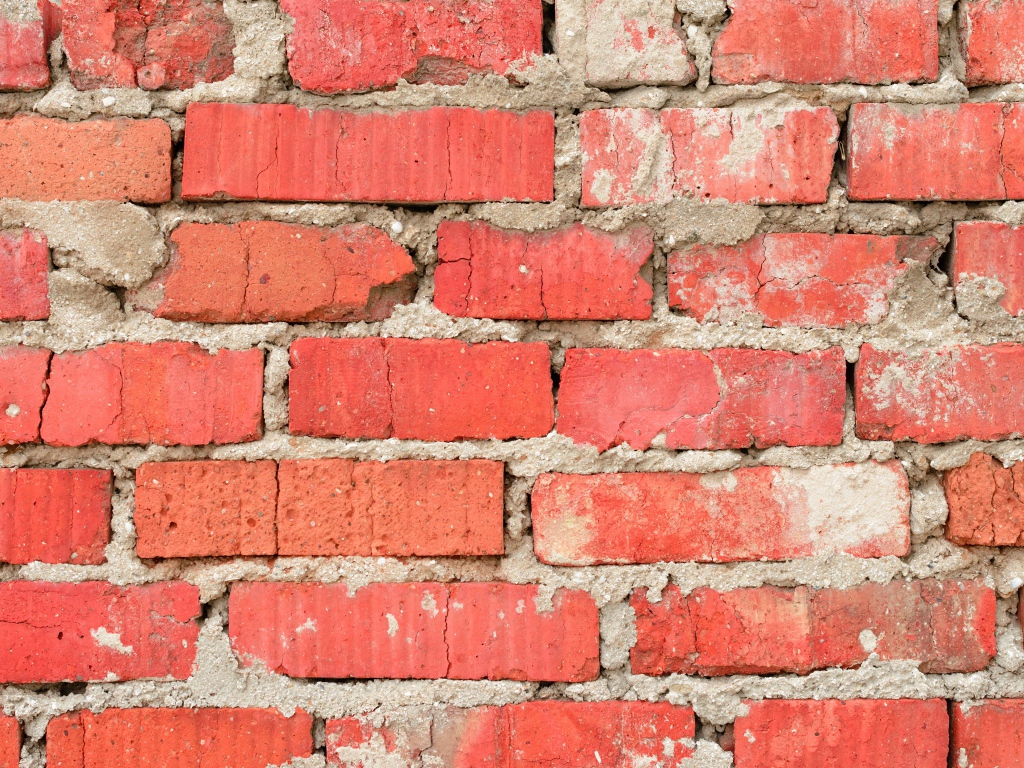 Старая кирпичная стена, фон 