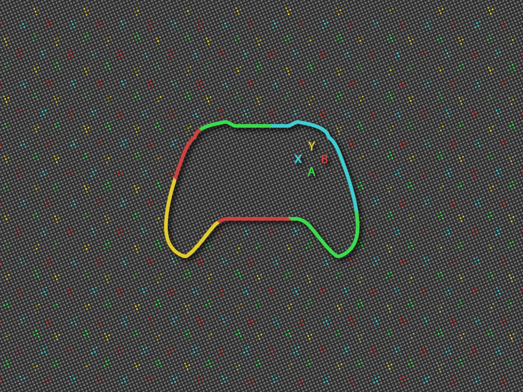 Нарисованный Xbox  контроллер 
