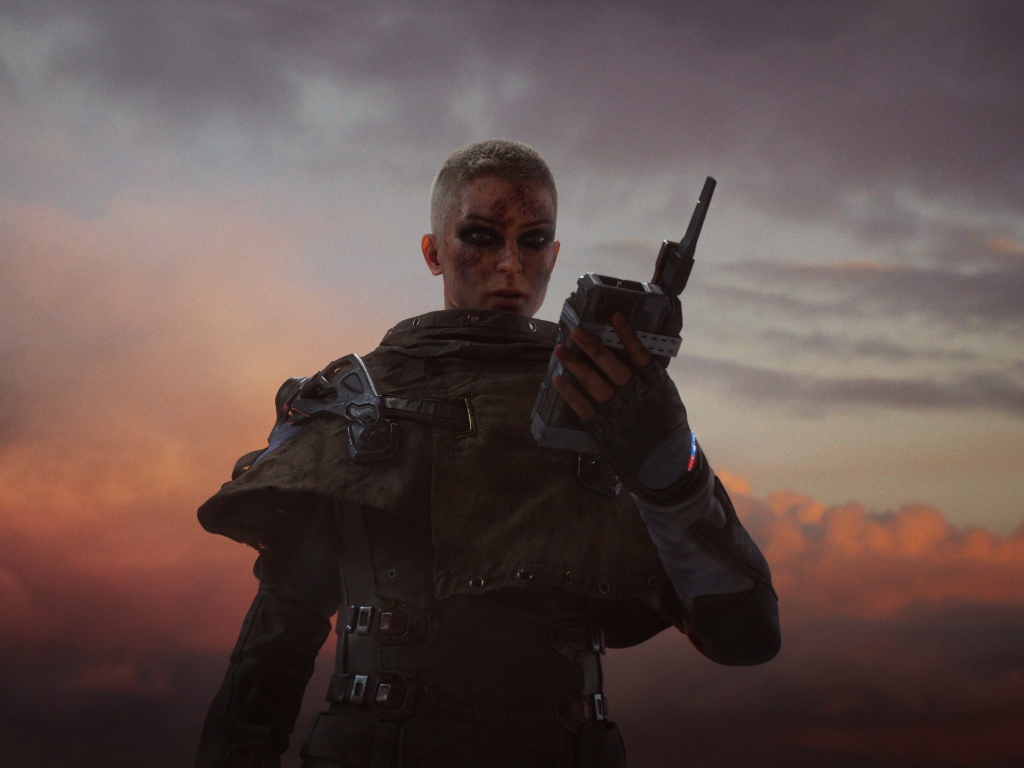 Девушка солдат, персонаж компьютерной игры Outriders, 2020