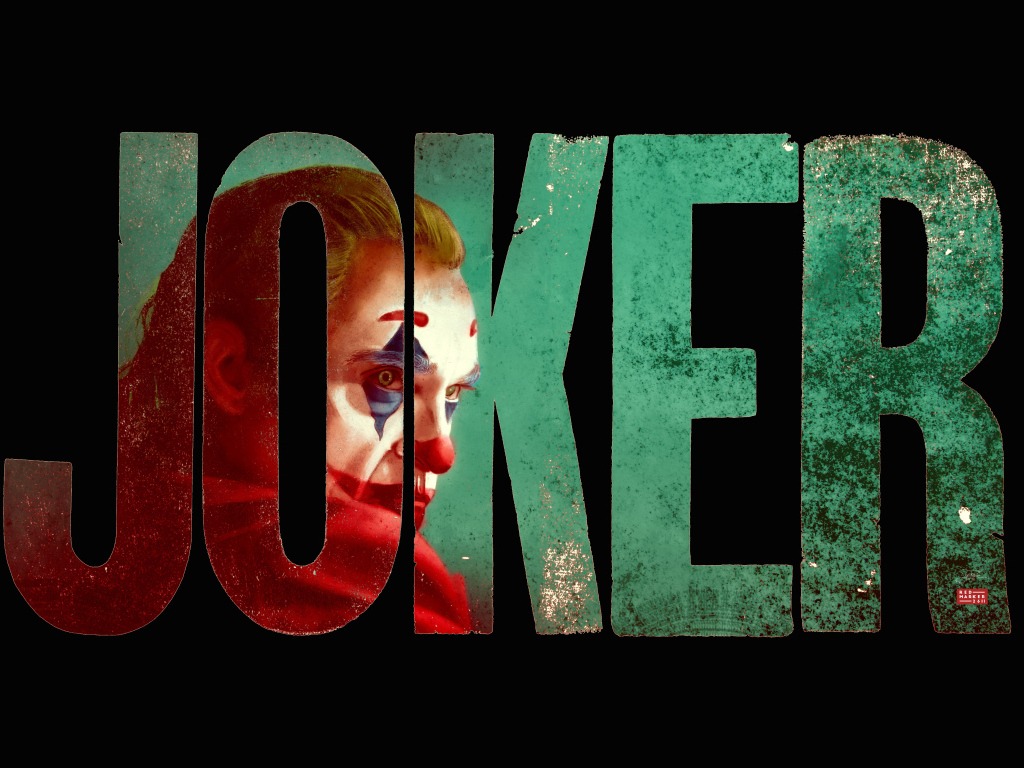 Постер фильма Джокер на черном фоне