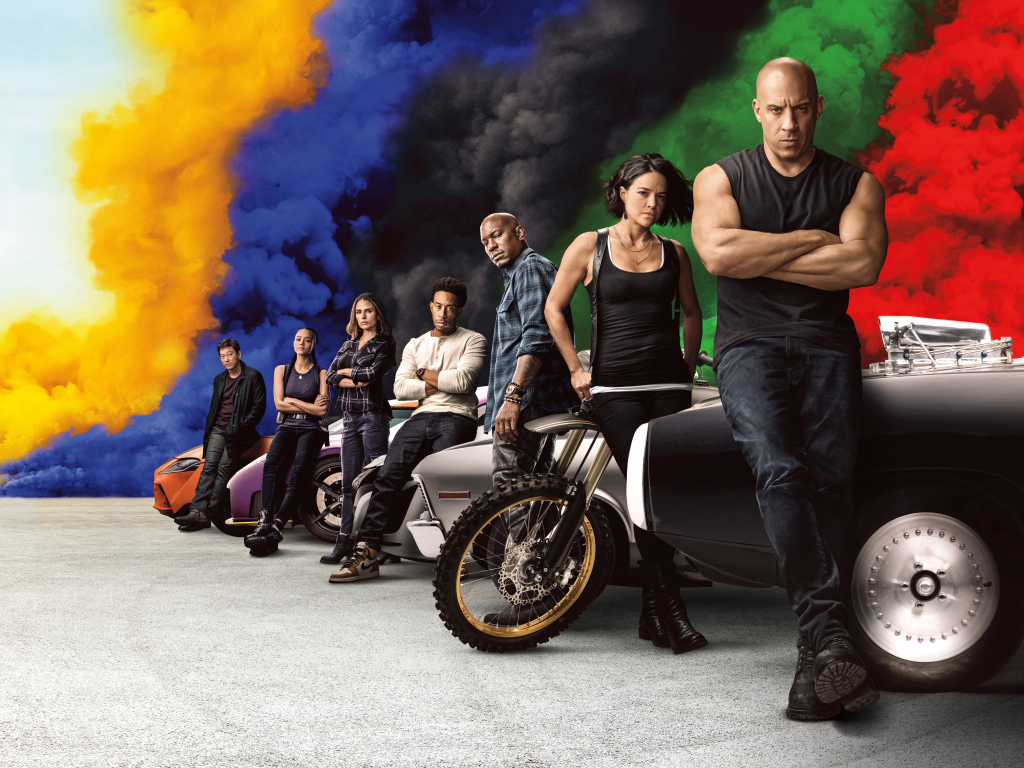 Постер с персонажами фильма Форсаж 9, 2020
