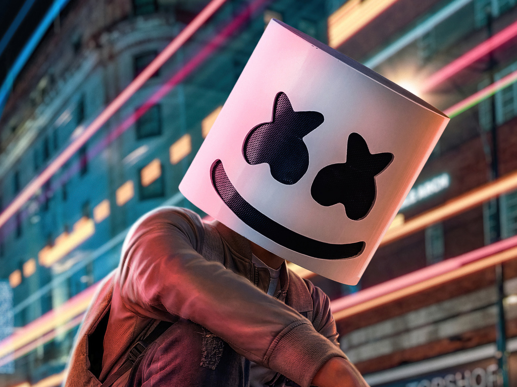 Диджей Маршмеллоу крупным планом